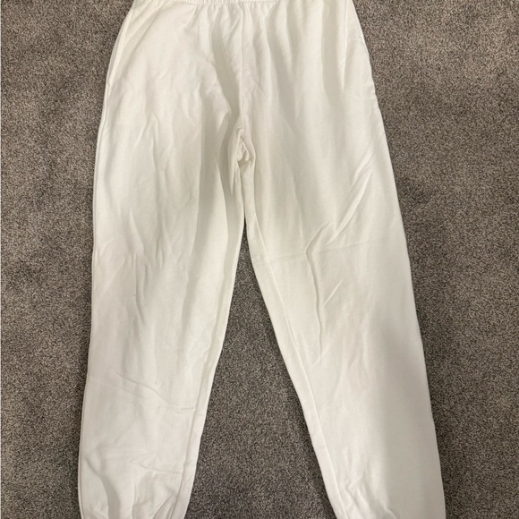 Garage Women’s White Fleece Joggers – Size P/S (Small) - Picture 3 of 4